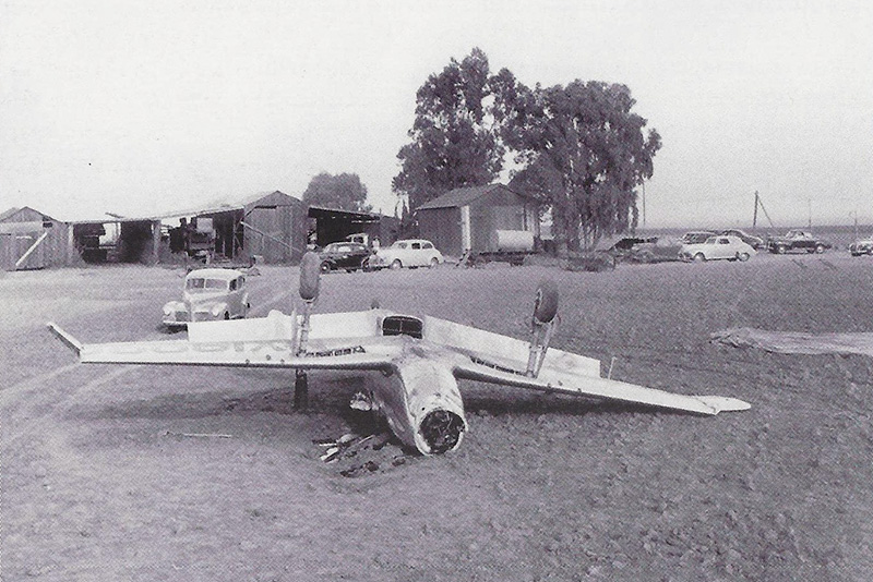NAA NA-73X off-airport landing in plowed field - Paul Balfour Pilot NAA NA-73X Crash Landing